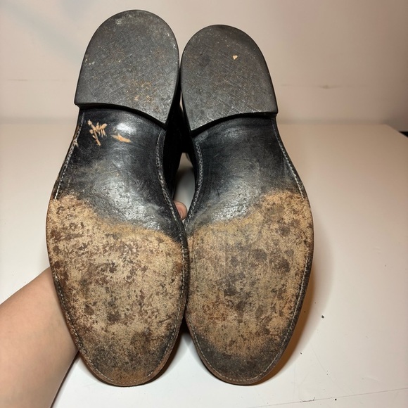 Custom Made Kangaroo Western Boots By Morado Brothers Almond Toe Black Size 12 - Picture 9 of 15